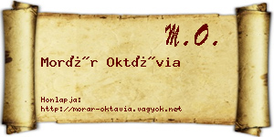 Morár Oktávia névjegykártya